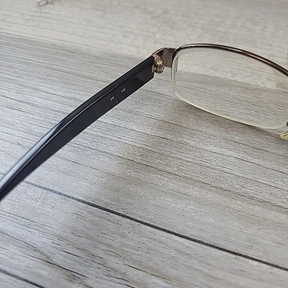 Coach Eyeglasses SUZANNA (246) TAN 50-17-135 Brown Half Rim ‎ FRAMES ONLY